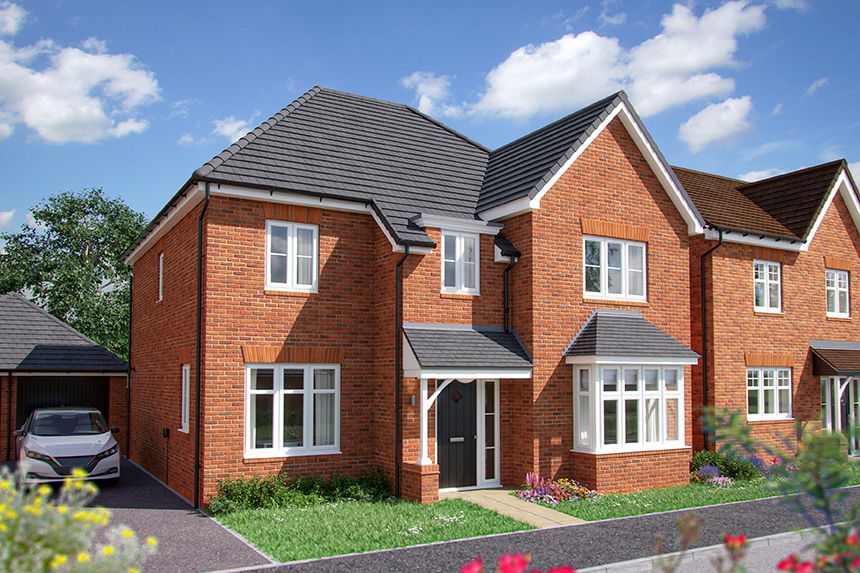 5 bed detached house for sale"The Birch" at Glasshouse Lane, Kenilworth CV8