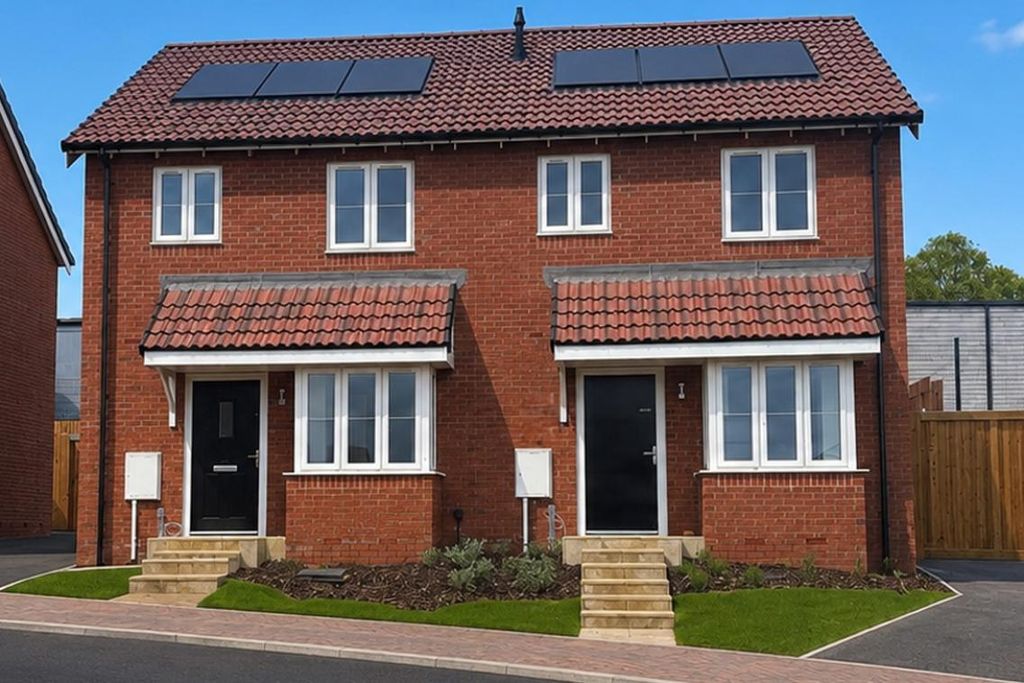 2 bed semi-detached house for sale"Hinton" at Cooper Close, Off Foster Way, Kettering NN15