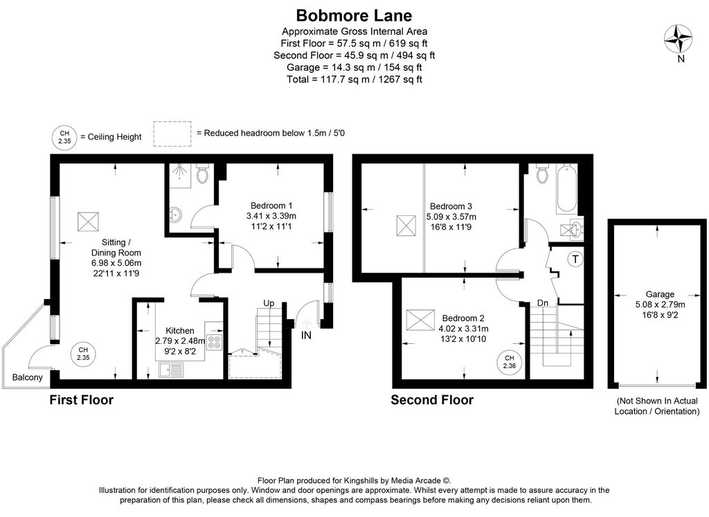 Additional image 3 of 3 bed flat for saleFlat 4, Denton Court, Bobmore Lane, Marlow, Buckinghamshire SL7