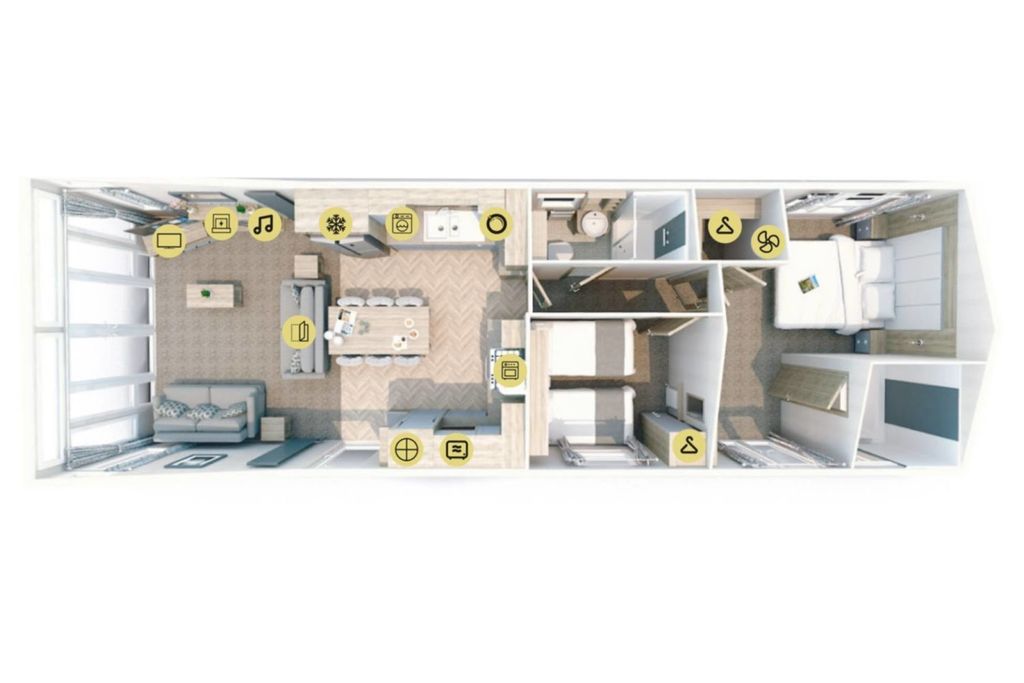2 bed lodge for saleWillerby Vogue Classique, Yorkshire Dales Caravan Park, Leyburn, North Yorkshire DL8 photo 5