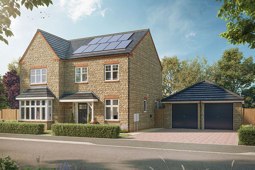 4 bed detached house for sale"The Maple" at Leadon Way, Ledbury HR8
