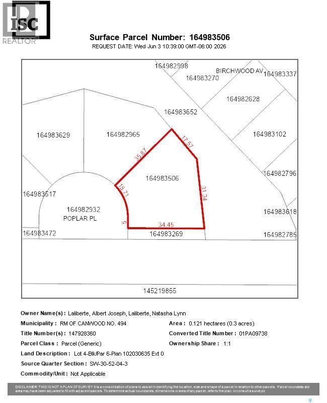 Lot 4, Block 6 Poplar place
