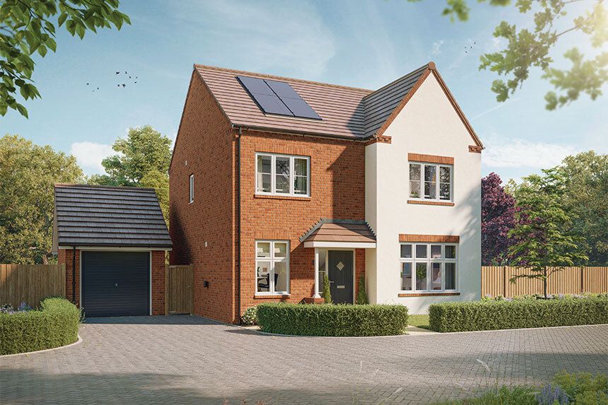 4 bed detached house for sale"The Aspen" at Leadon Way, Ledbury HR8