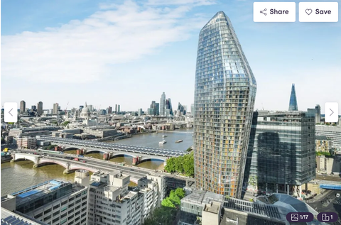 Blackfriars Road, Blackfrairs, London SE1, Studio for sale