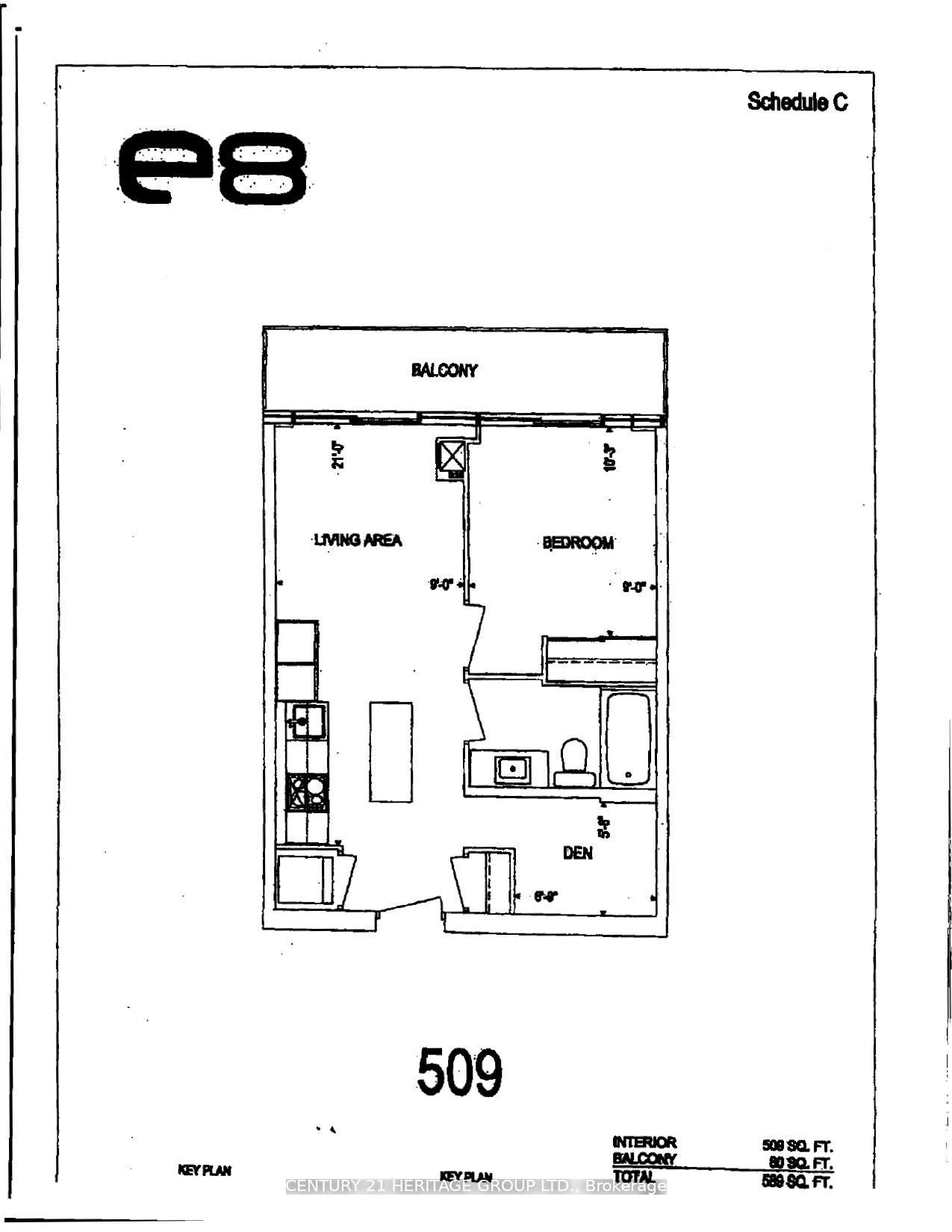 Additional image 2 of 1409-8 Eglinton Avenue E, Toronto, ON, M4P 0C1