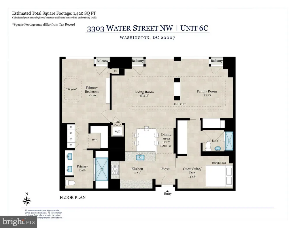 3303 Water Street NW Unit 6C, Washington, DC 20007
