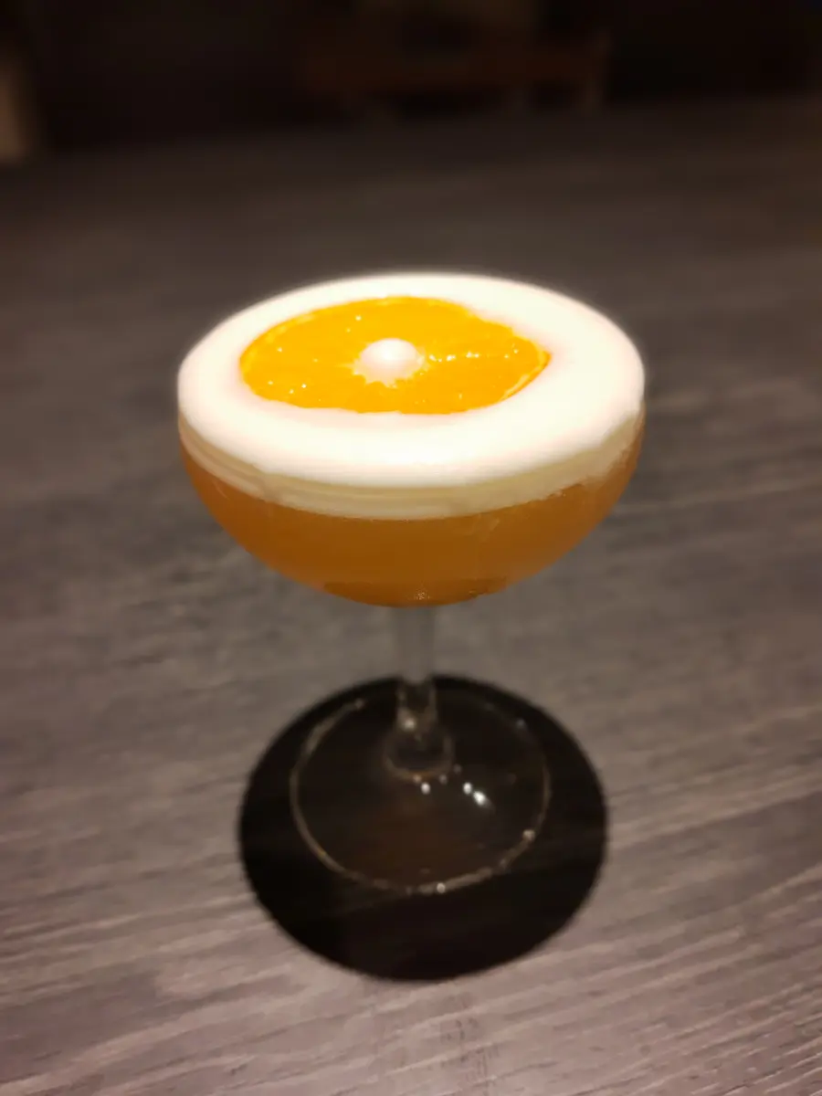 Clementine Rum Sour cocktail