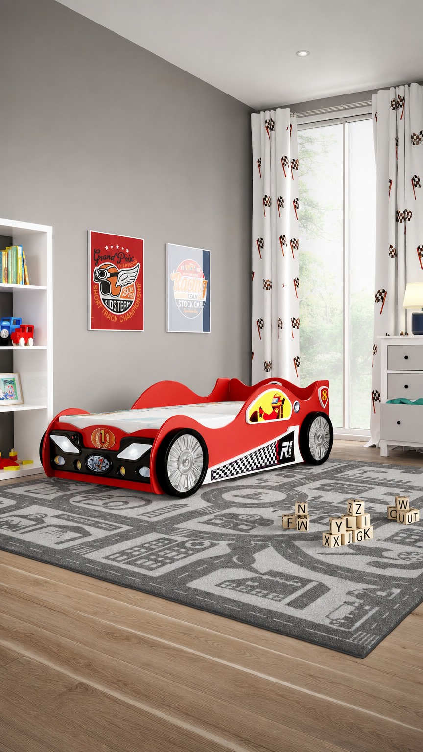 Kinderbett Monza mini mit Lattenrost & Matratze 80x160