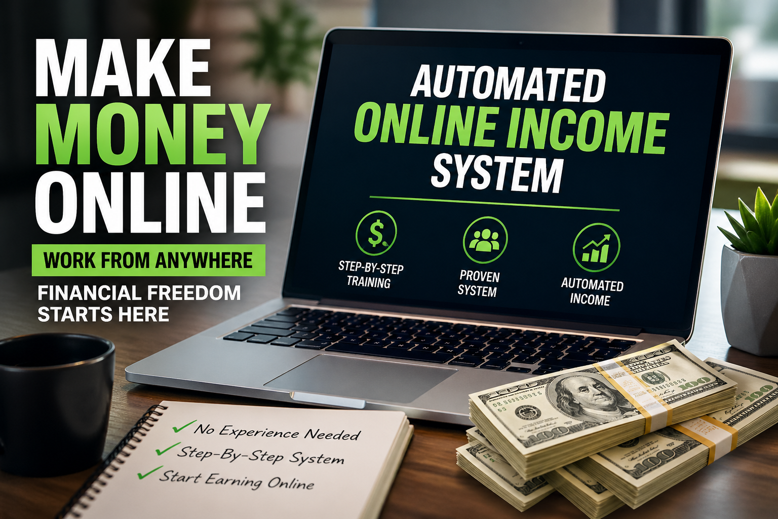 Make Money Online for Beginners (2026) – Automated Income System