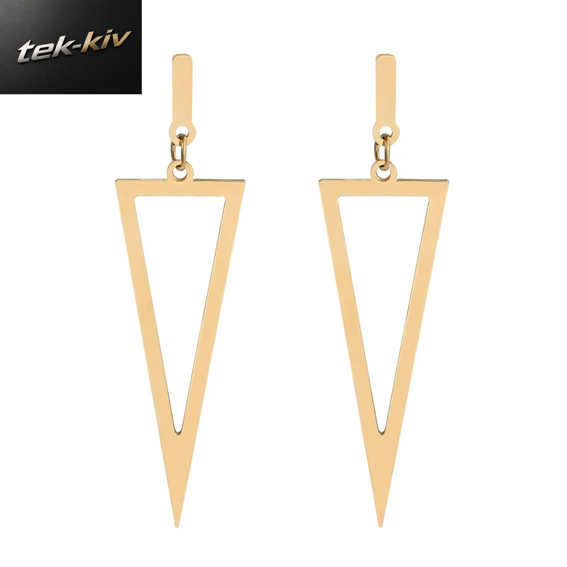 Geometrische Dreieck Ohr Stecker Für Frauen, Edelstahl, Gold Und Silber Farbe, Koreanischer Schmuck, Kostüm, Geschenk