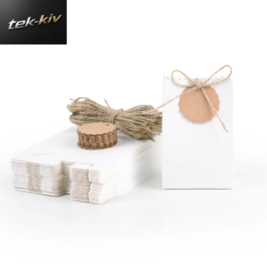 10–30 Stück Retro-Geschenkbox Aus Kraftpapier, Weiß, Braun, Für Kekse, Süßigkeiten, Verpackungsbeutel Mit Seil, Anhänger, Geburtstag, Hochzeit, Party, Geschenke, Zubehör