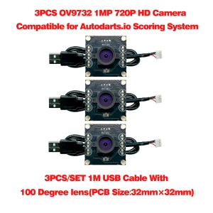 HOT 100 Grad 1MP OV9732 1280X720 Usb-Kameramodul Treiberlos Manueller Fokus, Für Autodarts.Io Punktezählsystem Winxp/7/8/10