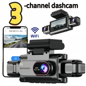 3-4-Kanal Wlan-Dashcam, 1080P Full HD, APP Wlan-Steuerung, 3,5-Zoll-Bildschirm, Hd-Nachtsicht, 24-Stunden-Parküberwachung
