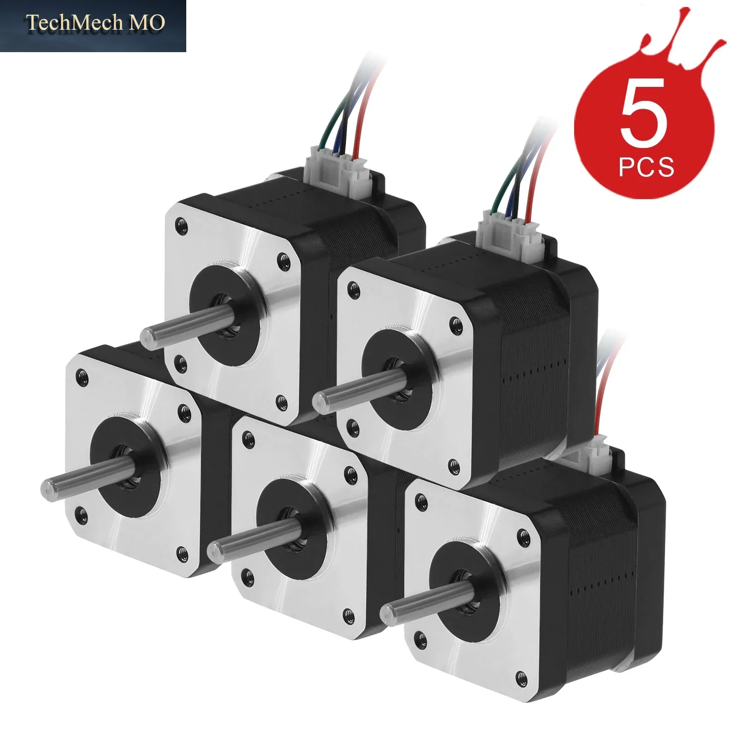 Usongshine 5 Stück/Set (17HS4401S) V5 V6 4-Leiter Nema17 Schrittmotor 42 Motor Nema 17 42BYGH 1,5A Für CNC XYZ Für 3D-Drucker-Teile