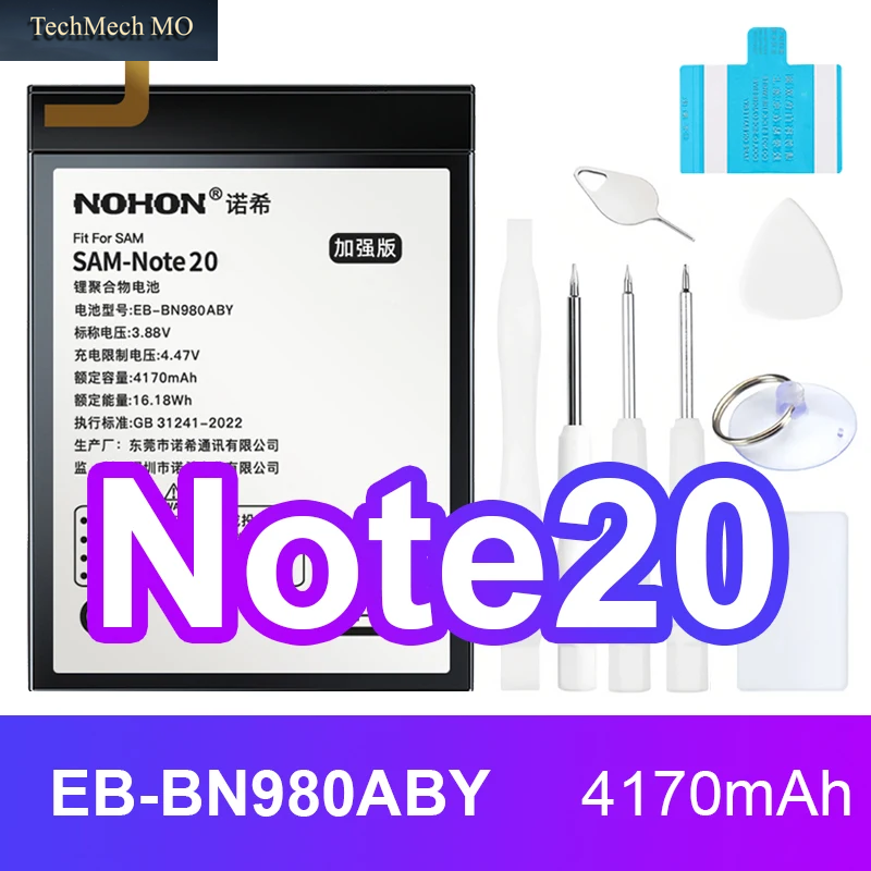 NOHON Akku Für Samsung S20 Ultra S24 S23 S22 21 FE S10 Lite S10E Note 20 10 plus 9 S20+ S21+ S10+ SM-G988 G985 G998 Bateria