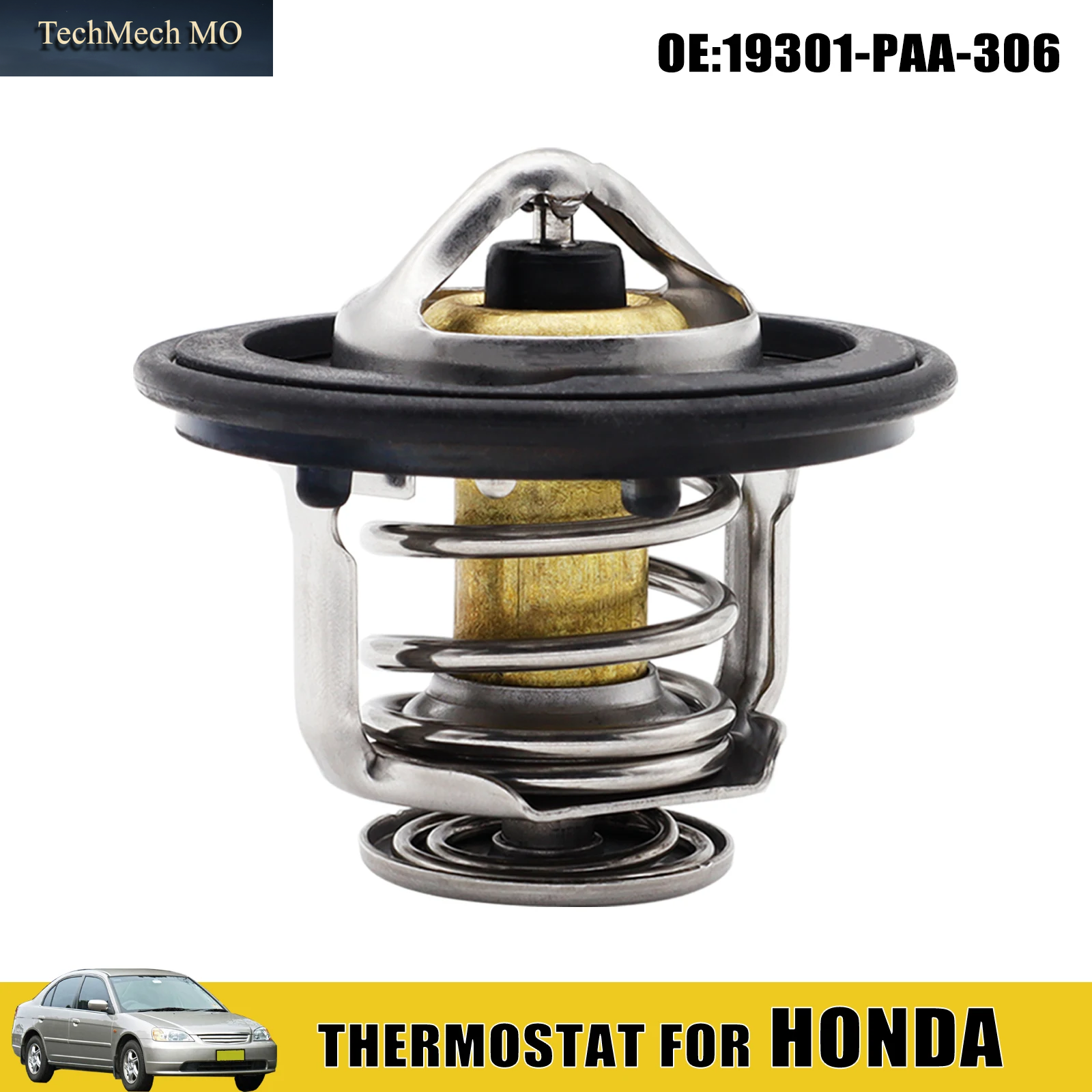 Neuer Motor Kühlmittel Thermostat Mit Dichtung Für Honda Accord Civic Odyssey Einblick CR-V Auto Auto Ersatzteile Paa306 Diy