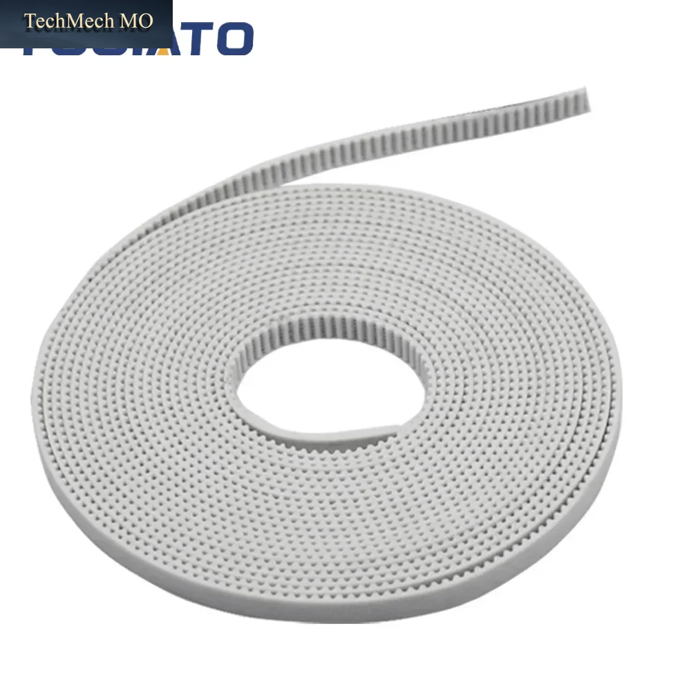 5/10M GT2 Gürtel PU Stahldraht Zahnriemenscheibe Gt2-6Mm Offene Synchrongummiriemen Breite 6Mm Für DIY CNC 3D-Druckerteile