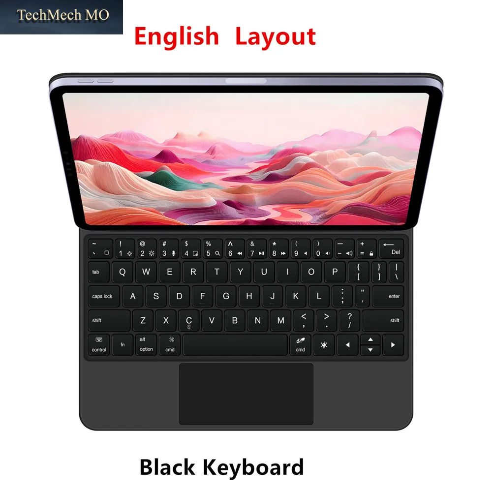 Magic Keyboard Folio Für Xiaomi Pad 7 2024 Mi Pad 7 8 Pro 11,2' Tablet Smart Case Für Xiaomi Pad 8 Spanisch-Deutsche Tastaturabdeckung