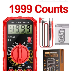 ANENG SZ308 Rechteckwellen-Digitaltester 1999, Zählt Hfe-Trioden-Summer-Multimeter, Ac/Dc-Spannung, 10 A, Strommultimeter, Messgerät