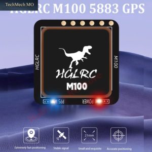 HGLRC M100-5883 M10 Gps-Modul Mit Kompass Und Keramikantenne, Integrierte LED 21X21Mm Für Rc-Flugzeuge FPV Langstrecken-Drohnen