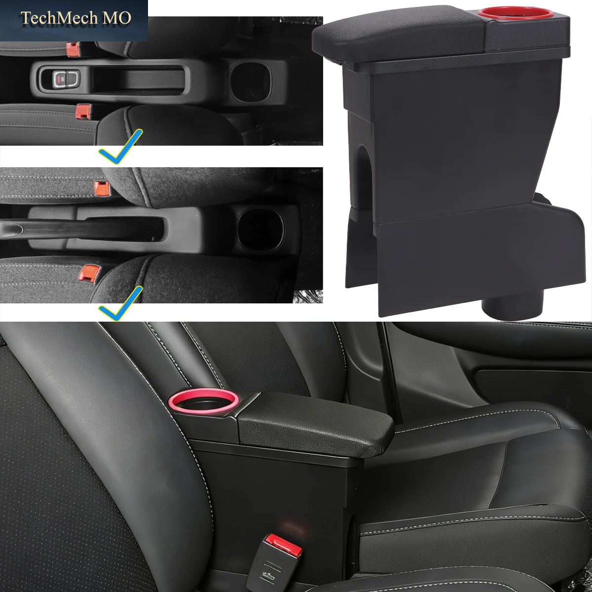 Für Leapmotor T03 Armlehnenbox Für Leapmotor T03 Auto-Armlehne 2021-2026 Zentraler Stauraum Getränkehalter Auto-Zubehörteile