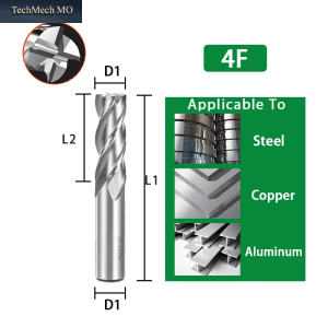 SIQI Schaftfräser Hochpräziser Hss-Metallschneider Co8 Kobalt D1-32 Mm 2 3 4 Nuten Zähne Aluminium Fräswerkzeug Schlüsselsitzer Fräser