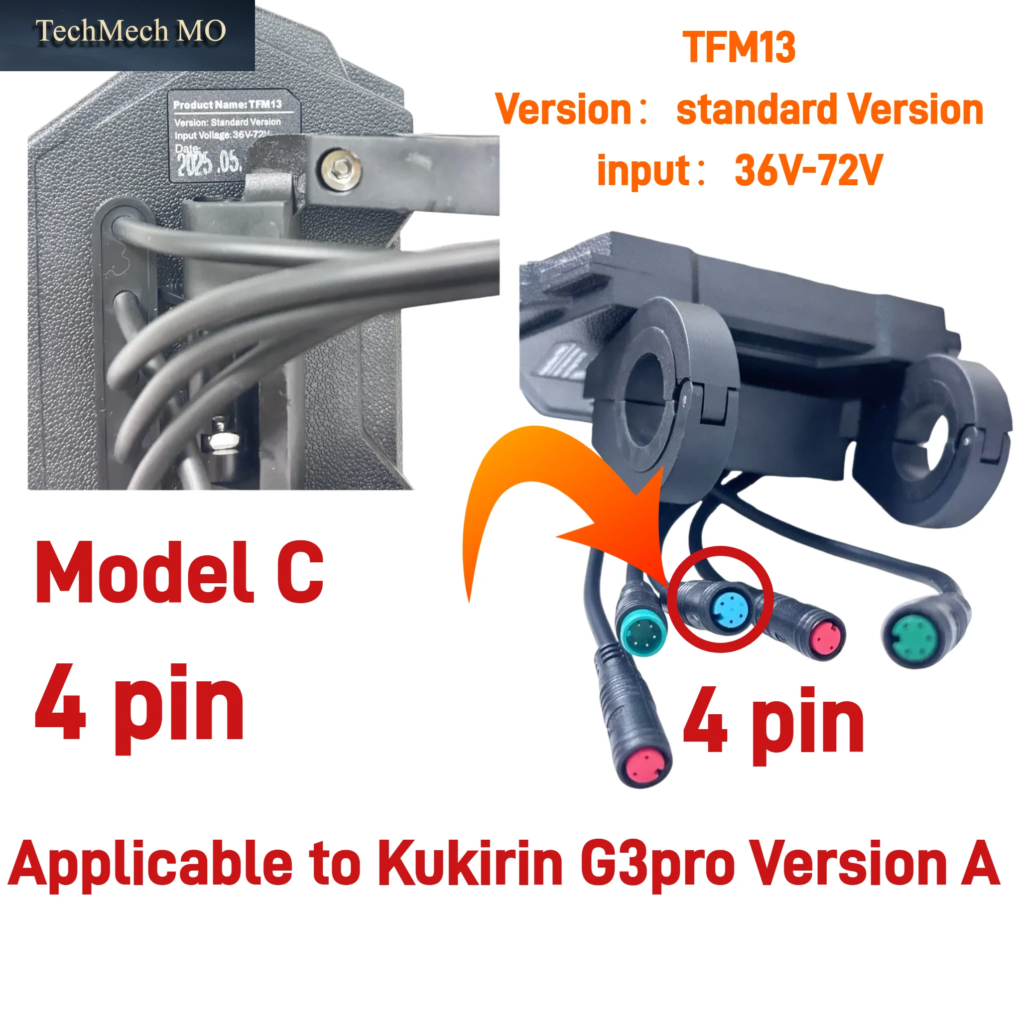 Lcd-Dashboard-Digitalanzeige 4/6-Pin Ersatz Für Kukirin G2 Pro G2 MAX G3 Pro Elektroroller Instrumentenanzeige Ersatzteile