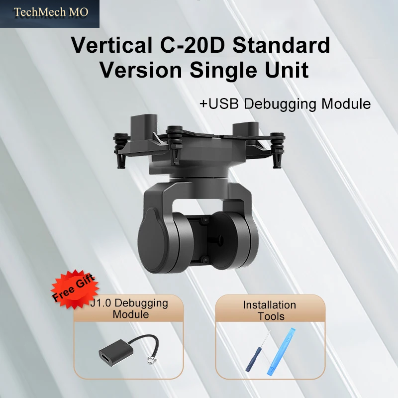 C-20T 3-Achsen-Gimbal FPV Erhöhte Stabilität Ptz-Unterstützung DJI O3 CADDX Walksnail Kamera-Unterstützung Head-Chase-Steuerung Mavlink Sbus