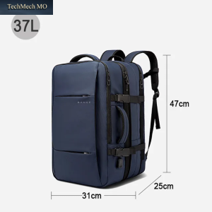 BANGE Erweiterbarer Herrenrucksack, Wasserdicht, 17,3-Zoll-Laptop-Rucksack, Große Kapazität, Wandern, Reisetasche, Männliche Rucksäcke Für Männer
