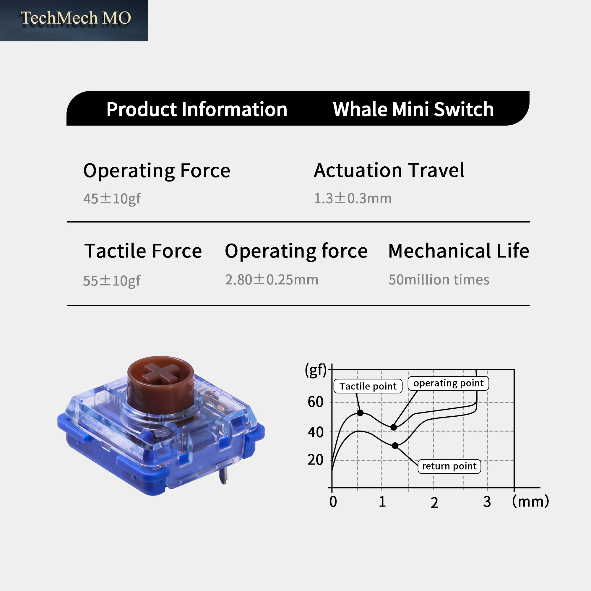 Kailh 1353 Deep Sea Mini Low Profile Switch Island Whale Hitbox Schalter Linear Taktile Leise Mechanische Tastatur Gaming-Schalter