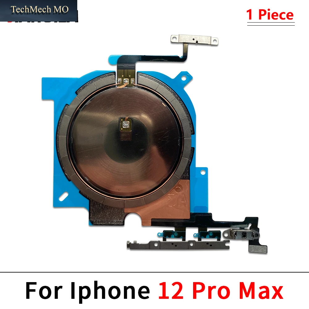 NEUE Power Volumen Blitzlicht NFC Drahtlose Lade Flex Kabel Für Iphone 12 13 Mini 14 Pro Max 15 plus Telefon Reparatur Teile