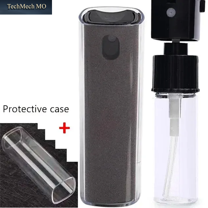 2-In-1-Mikrofaser-Bildschirmreiniger, Sprühflasche, Handy, Tablet, Computer, Mikrofasertuch, Reinigungstücher Für Iphone, Samsung, Mi