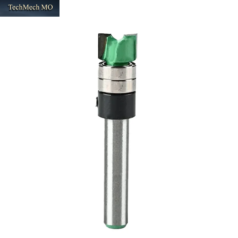 1 Stück/2 Stück 6 Mm/6,35 Mm Schaft Doppellager-Trimmfräser Stahlklingen-Profilfräser Für Präzises Nutenfräsen