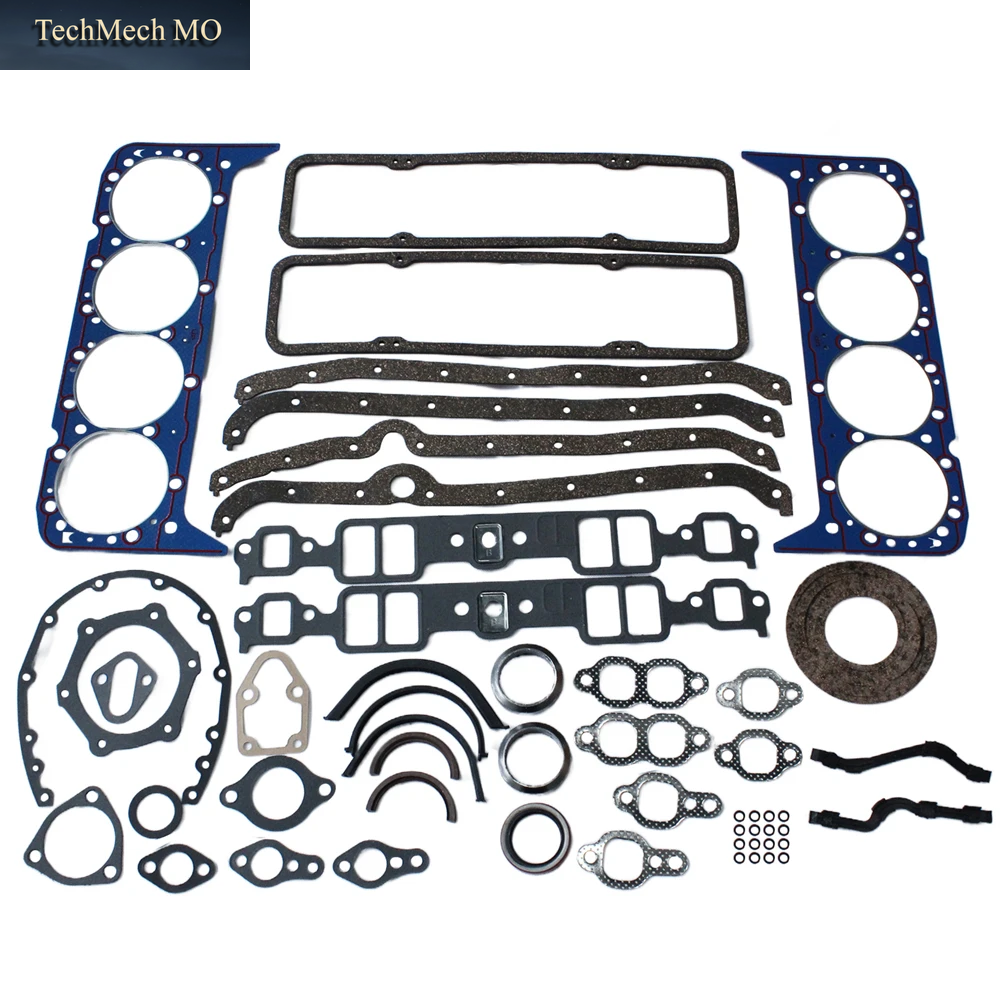 Kompletter Motordichtungssatz, Frühes 2-Teiliges Hinteres Dichtungsset Für Chevy SBC 283 327 350 5.7
