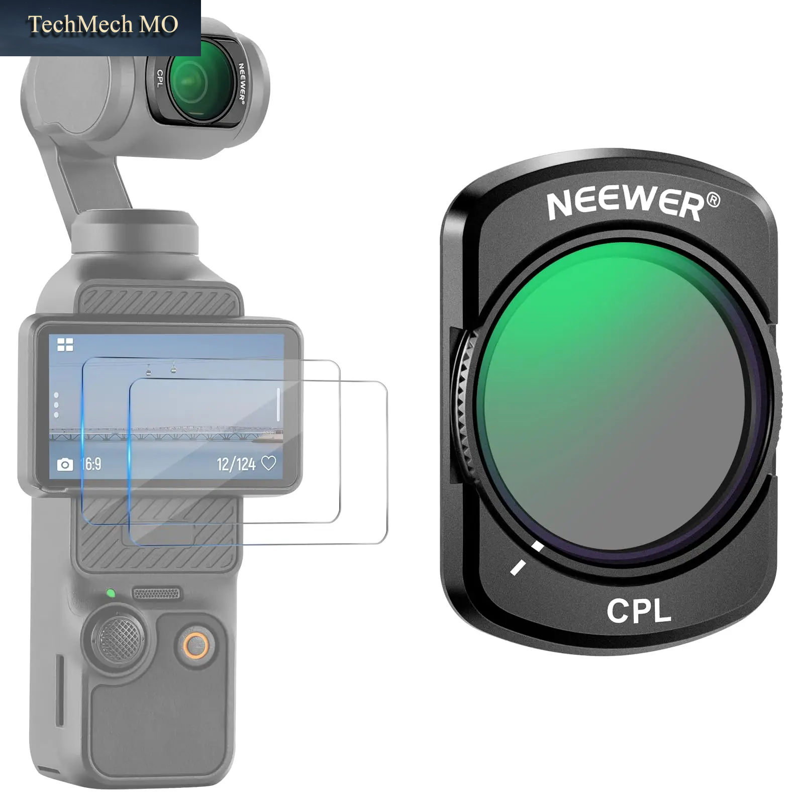 NEEWER Nd-Filterset Für DJI Osmo Pocket 3 ND8 ND16 ND32 ND64 ND128 ND256 ND1000 ND8/PL ND16/PL ND32/PL ND64/PL