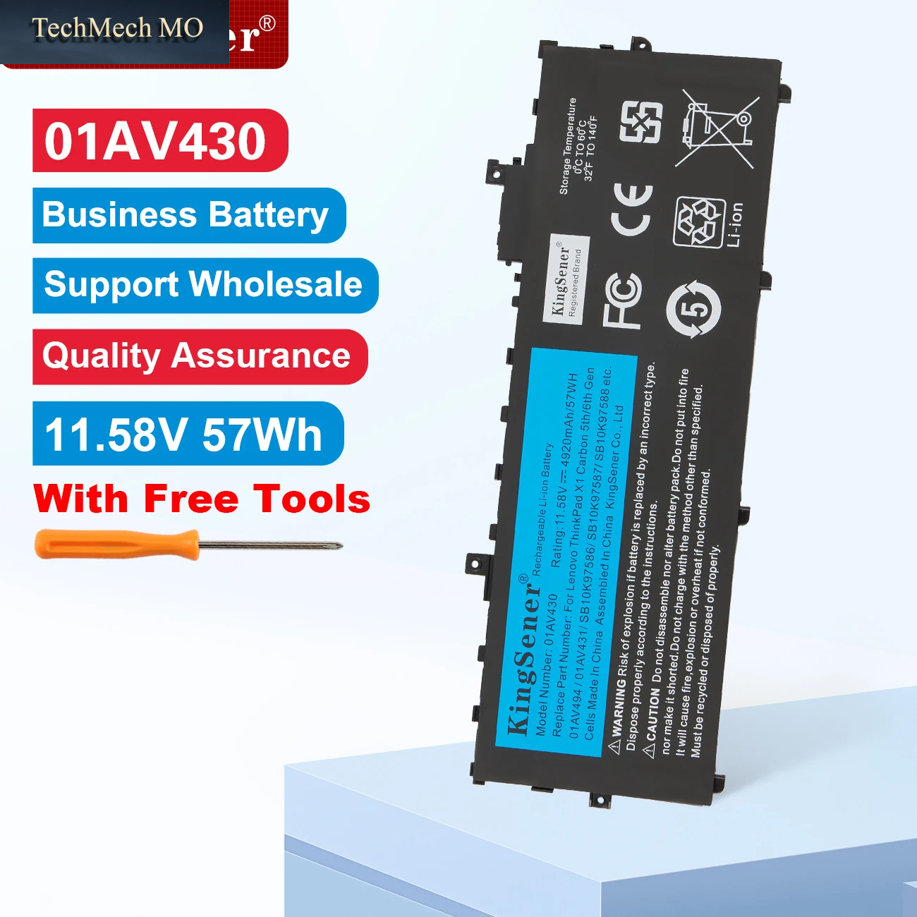Kingsener 01AV494 01AV430 Batterie Für Lenovo Thinkpad X1 Carbon 5Th 2017 6Th 2018 Serie 01AV429 SB10K97586 01AV431 SB10K97587