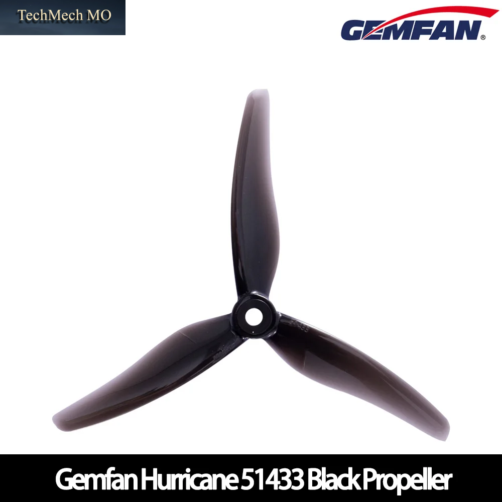 12 Paar Gemfan Hurricane 51433 5 Zoll 5,1X3,5X3 3-Blatt PC Propeller Für RC FPV Freestyle