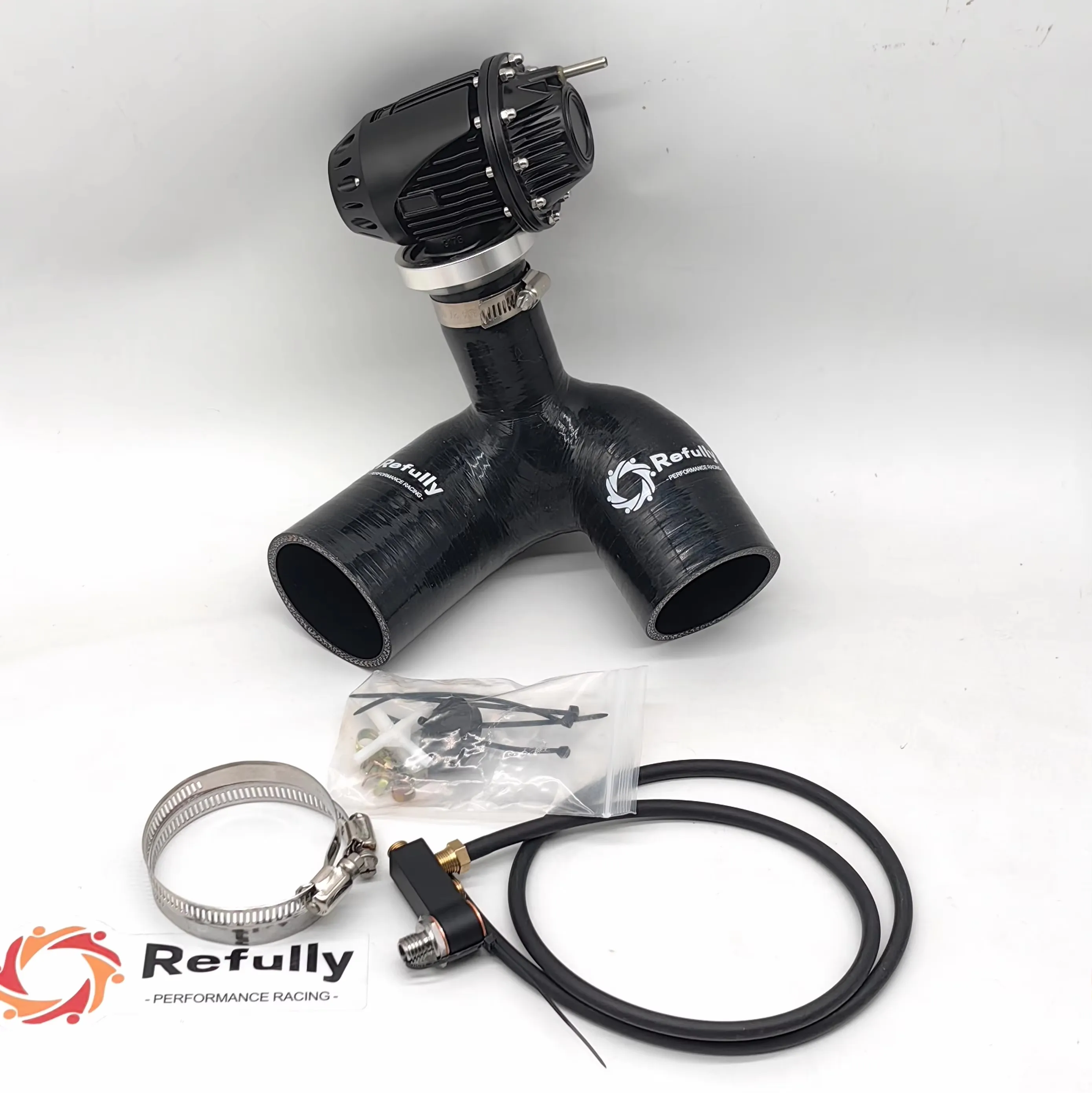 Performance Blow off Valve Kit with Vacuum Port Adapter for 2008+ Yamaha SVHO SHO FZR FZS GP1800 Watercraft