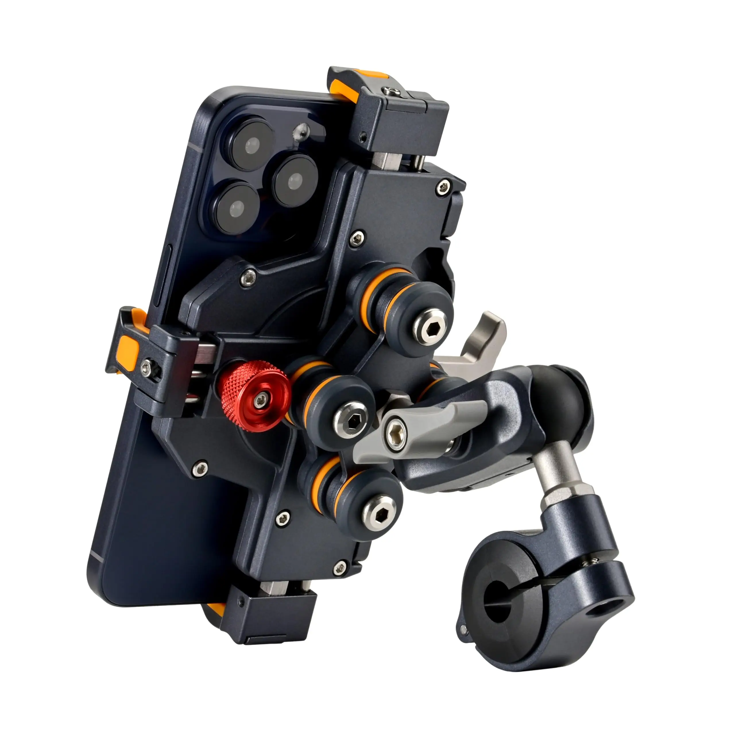 Universeller Motorrad-Telefonhalter Aus Legierung, Anti-Shake 360° ° Einstellbare Motos Bike Navigation Halterung Metall Motorräder Zubehör