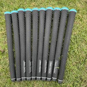 Jean Carlo Golfschläger-Zubehör, Golfgriff, Tpe-Gummi, 60R, Standard-Driver, Fairway-Holz, Hybrid-Eisenkeilengriff, Schwarz Mit Blau