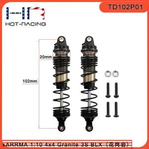 Hot Racing 115-Mm-Gewinde-Aluminium-Stoßdämpfer Mit Progressiver Feder, 2 Stück, Für Arrma Granite Big Rock Senton Typhon, Ersetzt ARA330551