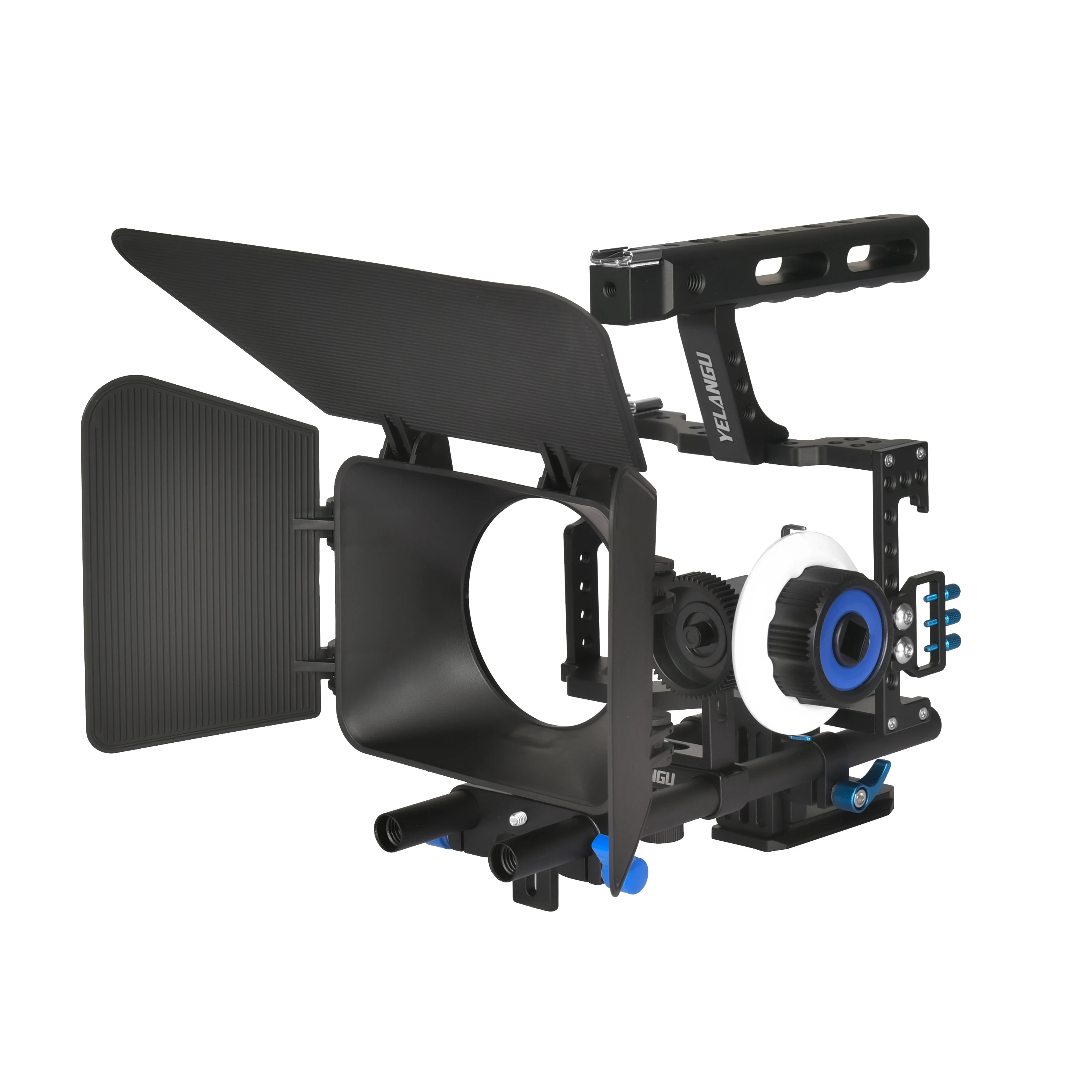 Camera Cage Rig Kit for Sony A7S A7 A7R A72 A7RII A7SII A6000 A6500 A6300 with Dual Cold Shoe Mounts 1/4 Inch Threads
