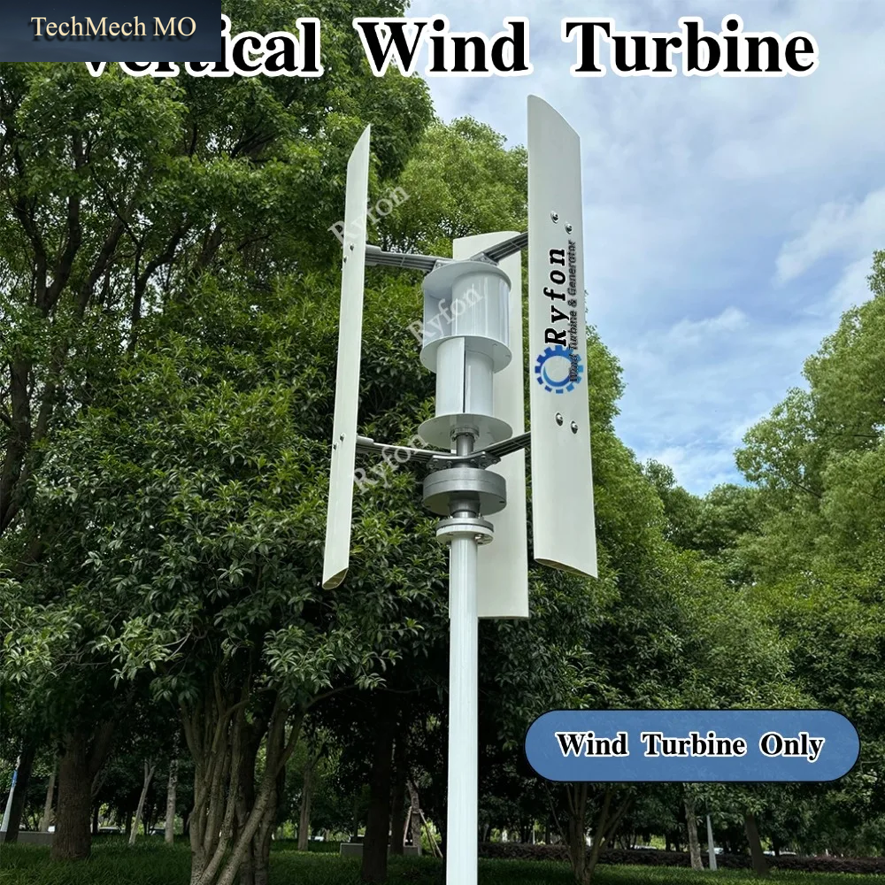 3-Blatt 5KW 8KW 10000W 12V 24V 48V Vertikale Windturbine Permanentmagnet-Generator 3-Phasen Off-Grid-System Für Windkraftanlagen, Camping Und Zuhause