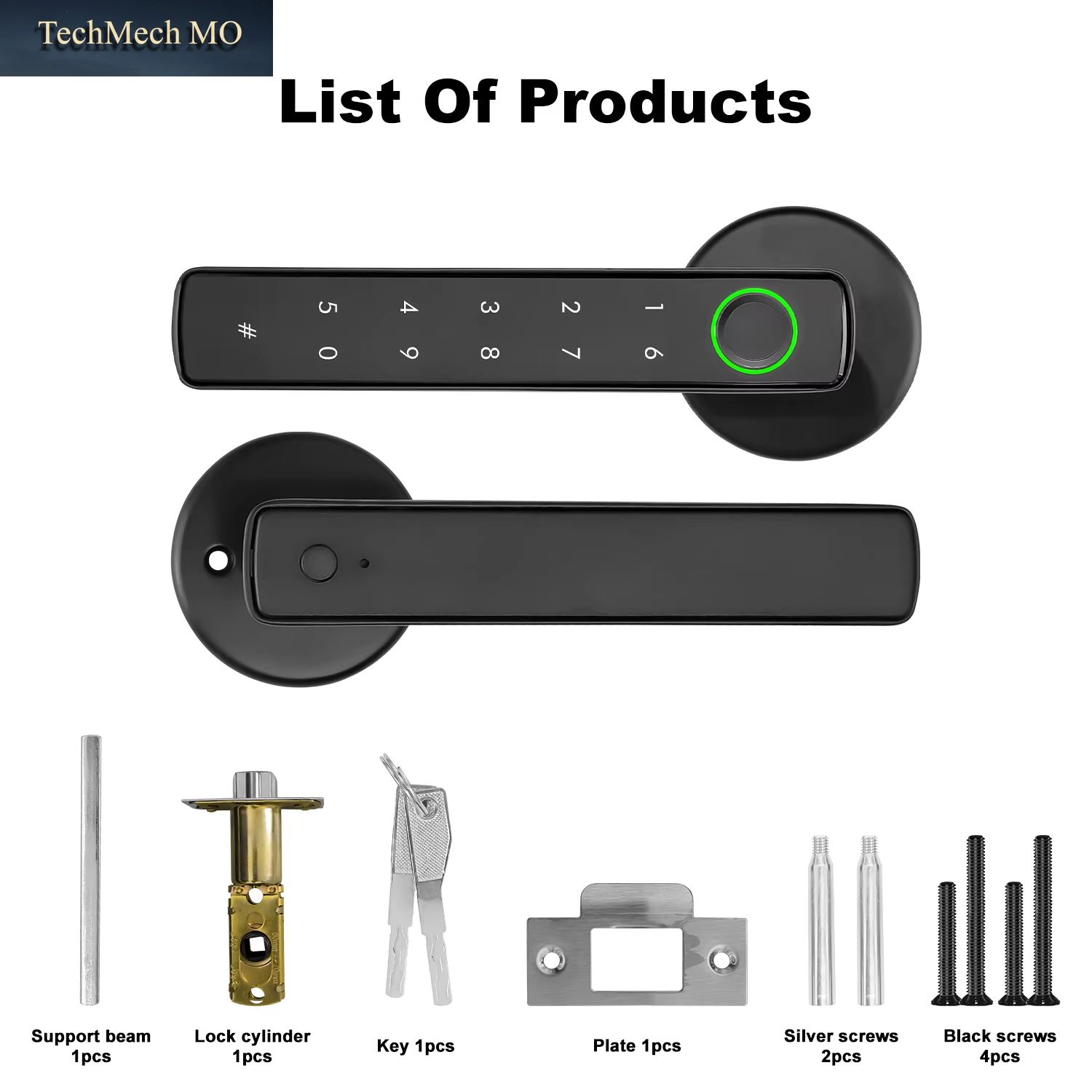 Tuya Intelligentes Türschloss Smart Home-Geräte Fingerabdruck / Passwort / Schlüssel / Smart Life APP Entsperren Sie Wohnungen Hotels Smart Lock