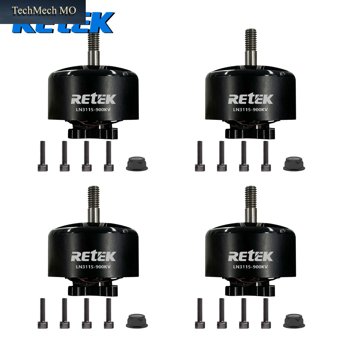 4 Stück RETEK LN3115 900KV 1200KV (Hochgeschwindigkeitsversion) 6S-8S Bürstenloser Motor Für Drohnen-Diy-Teile Drohnenmotor