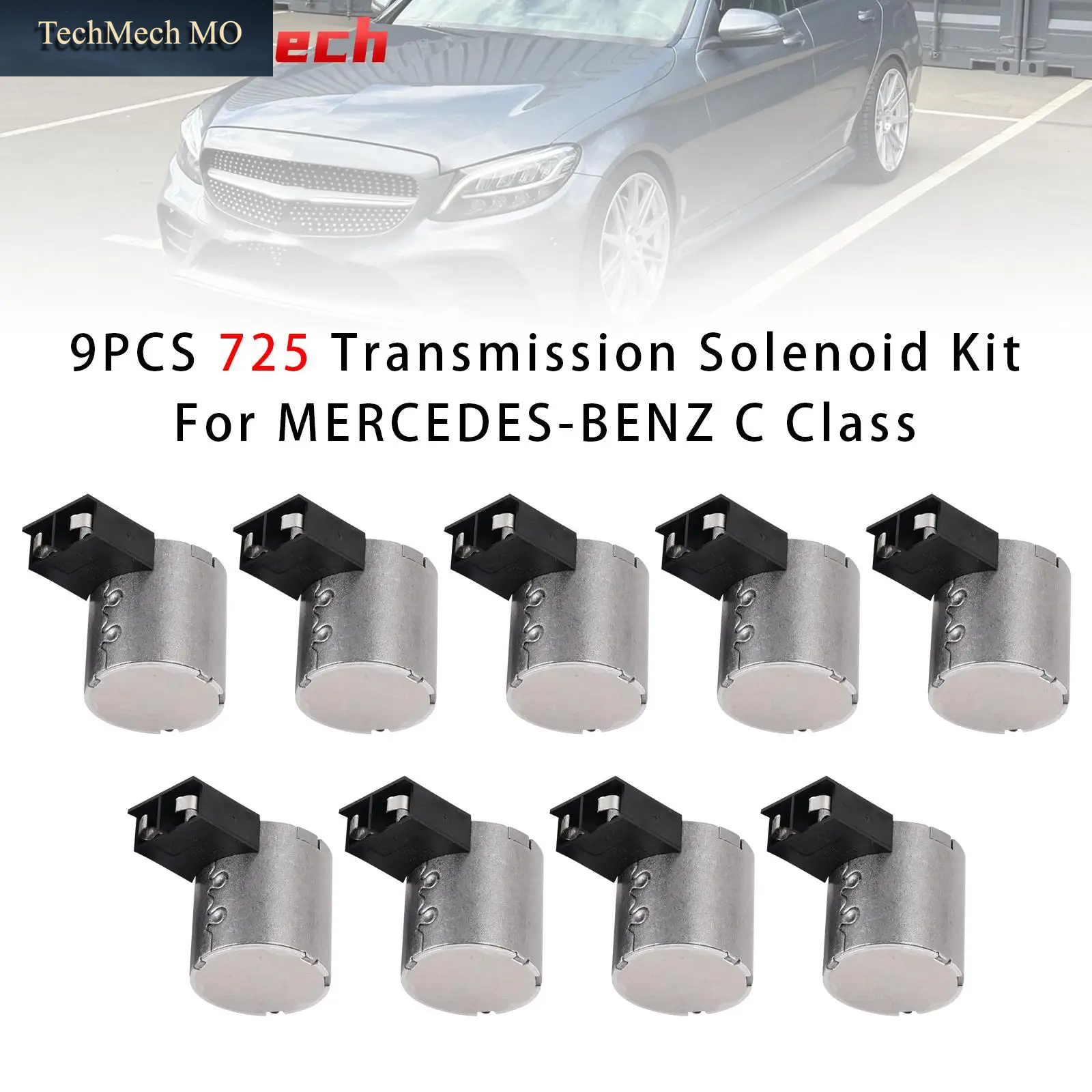 Artudatech 9PCS 725 Getriebemagnetventil-Set Für MERCEDES-BENZ C-Klasse Autozubehör