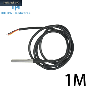 1/10PCS DS18B20 Wasserdichte Gewinde Temperatur Sonde Temperatur Sensor Edelstahl Paket 1/2/3/5/10Meter Für Arduino