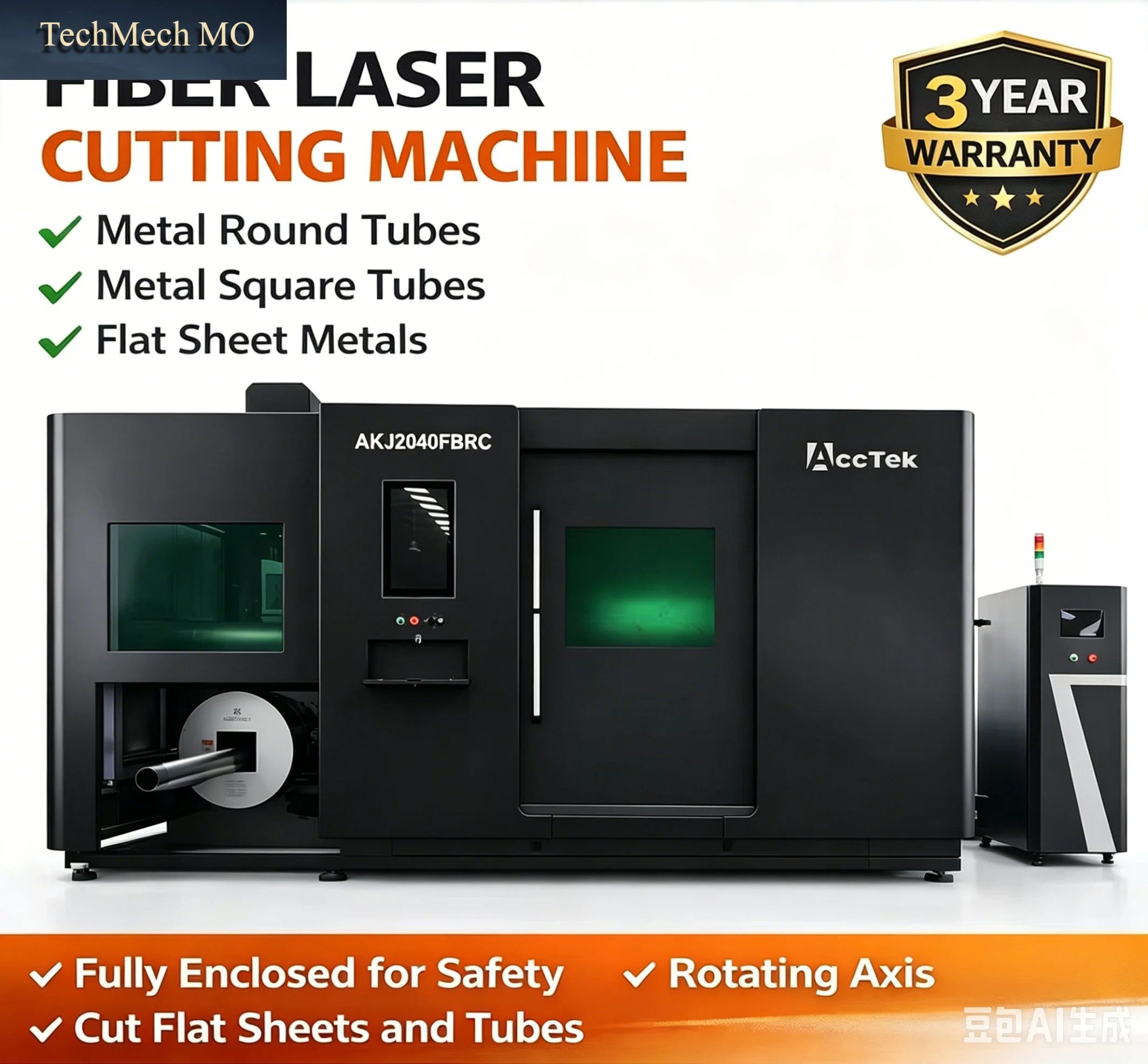 Hochleistungs-Cnc-Faserlaserschneidmaschine 3015 6KW Für Metallplatten Und -Rohre Mit Wechseltisch