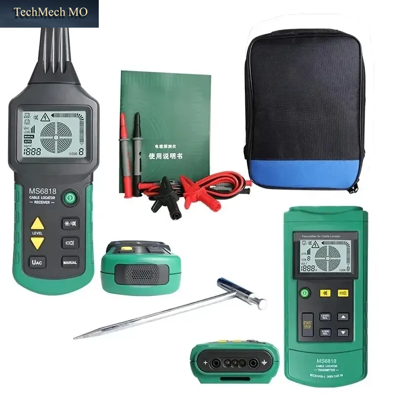 MS6818 Professioneller Kabeltester, 30–400 V AC/DC, Metallrohr-Locator, Wand-Untergrund, Inspektion Der Unterbrechung, Kurzschlusserkennung