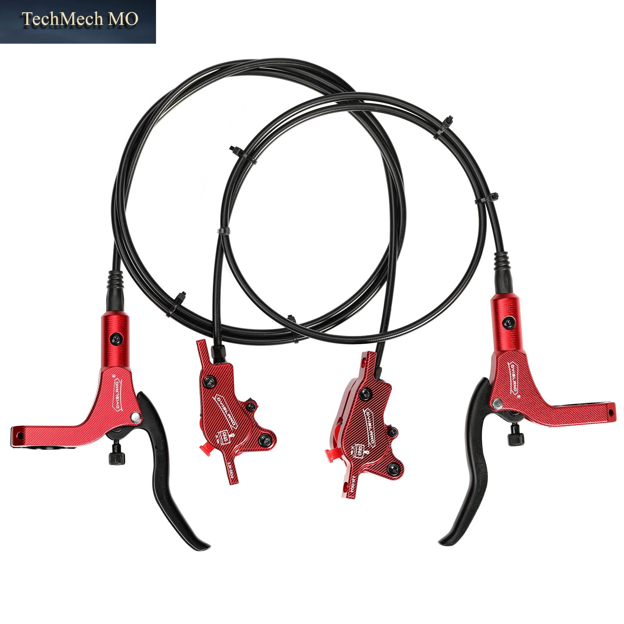 DYISLAND SD200 Mountainbike Hydraulische Scheibenbremsen-Set MTB Hydraulische Scheibenbremse 850Mm/1500Mm Vorder- Und Hinterbremse